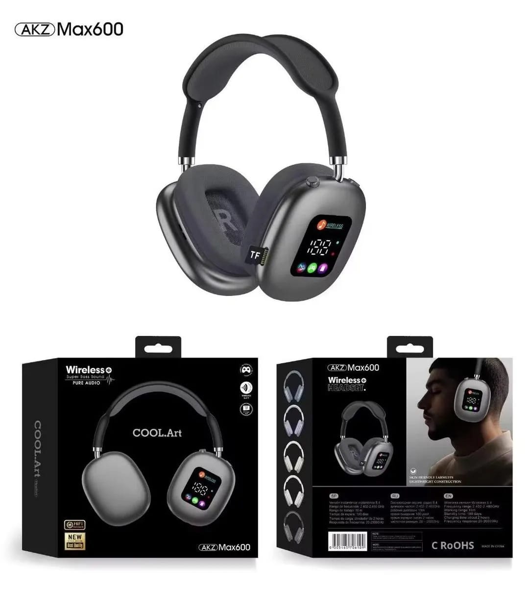 Black Display  Headphone